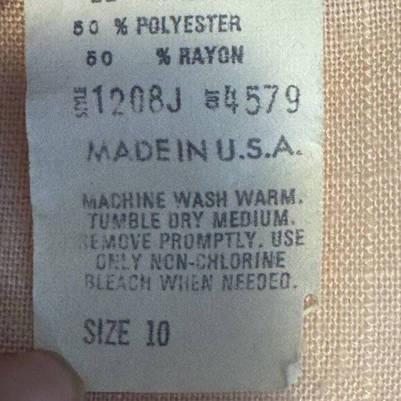 Vintage JBJ 80s 90s Women's Blazer Jacket Size Large Pink Made In USA Career - Picture 5 of 15